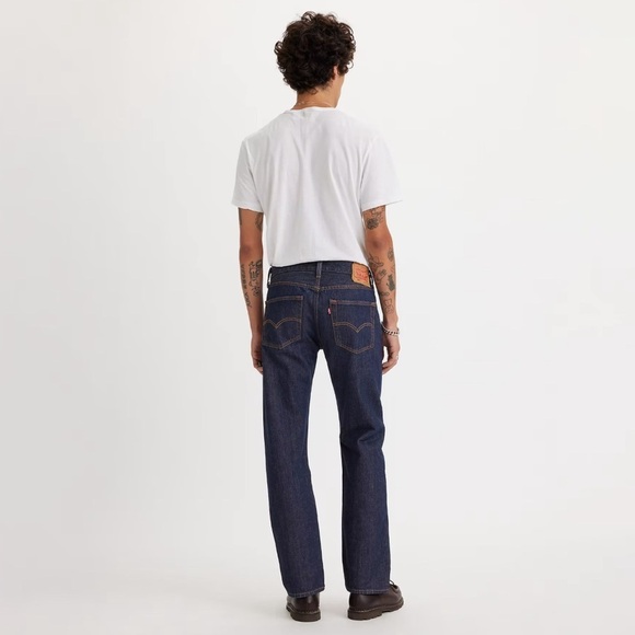 NEW! Men's Levi's 501 Original Straight Leg Button Fly Jeans Dark Wash SZ 36x34 - Picture 3 of 13